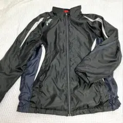 【匿名配送】asics ウインドブレーカー ユニセックス Mサイズ 黒