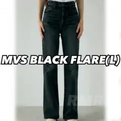 MOUSSY MVS BLACK FLARE(L) フレア デニム 25