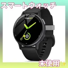 スマートウォッチ 外国語翻訳機能 防水 フィットネス ブラック 未使用✨