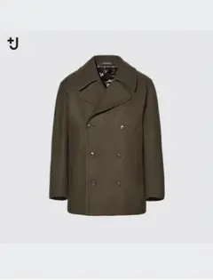 ユニクロ UNIQLO ウールブレンドピーコート Sサイズ +j