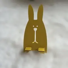スマートフォンスタンド 黄色（うさぎ型）
