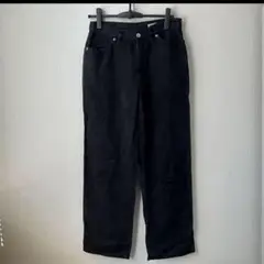 【BRAPPERS】黒デニムパンツ ストレート メンズ34 ゆるダボ