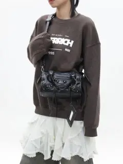 （小）city bag grunge y2k black 00s archive