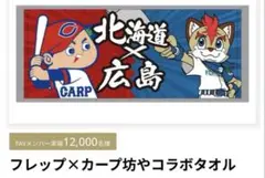 2025 交流戦日本ハムファイターズ✕カープ坊コラボタオル 新品未開封