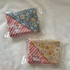 1222・ハンドメイド♡ダブルガーゼハンカチ 二枚セット