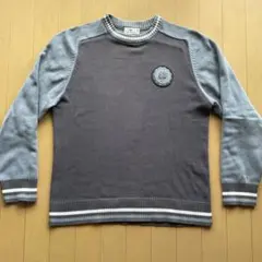 TOM TAILOR グレー/ブルー ラグランセーター S