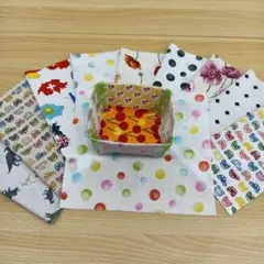 ★B158★ カットクロス/プリント生地/国産/25cm×25cm/10点