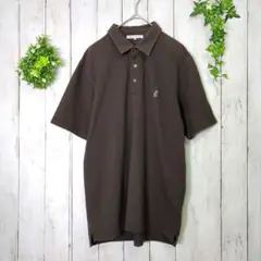 【green label relaxing】半袖ポロシャツ　メンズ　ブラウン　L