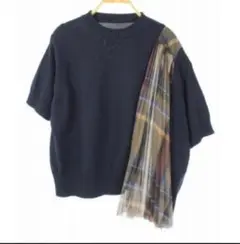 sacai pleated knit