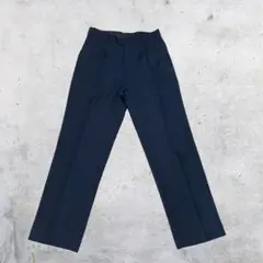【在庫処分】ネイビー メンズ スラックス 仕事 きれいめ