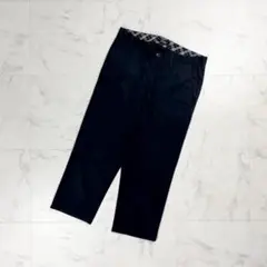 バーバリーブラックレーベル クロップドパンツ ブラック サイズ73*ED1213