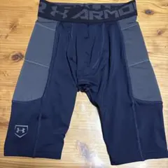 美品 アンダーアーマー スライディングパンツ MD/M スラパン 紺色 ネイビー