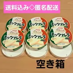 空き箱◇meiji モッツァレラ 空き箱 6個 工作材料 ハンドメイド リメイク