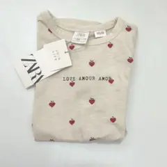 新品未使用　半袖　ZARA ストロベリー？プリント Tシャツ 110cm