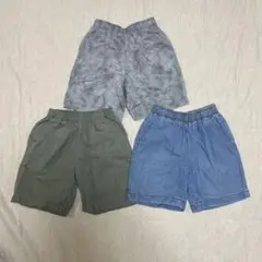GU シェフショーツ　130cm まとめ売り　半ズボン　男の子　ハーフパンツ