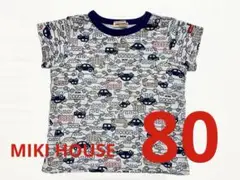 MIKI HOUSEミキハウス 車柄 Tシャツ 半袖80