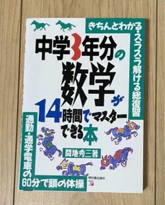 中学３年分の数学が14時間でマスターできる本(未使用品)