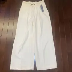 新品　JEANASIS ジーナシス　マーベルトタックワイドパンツ