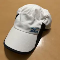 Mizuno メッシュキャップ Lサイズ ホワイト/ネイビー