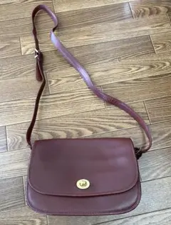 オールドコーチ ショルダーバック ワインレッド 美品