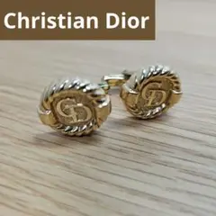ディオール　ツイスト　フレーム　ゴールド　カフス　カフリンクス　Dior