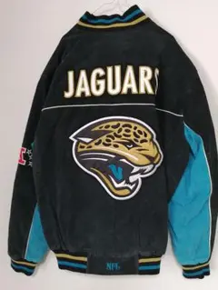 90年代 NFL JAGUARS ハーフジップ スタジアムジャケット 90年代 NFL JAGUARS ハーフジップ スタジアムジャケット