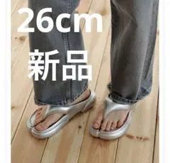 PAES トングサンダル「Flipflop 02」 26cm シルバー