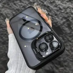 新品：iphone13 Magsafe対応、スタンド、ガラスレンズ保護　ブラック