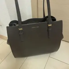 CHARLES & KEITH ダークブラウン トートバッグ