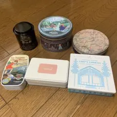 お菓子・紅茶の空き缶　6点セット