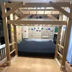 木育工房　うんてい　ブレキエーション　室内用木製雲梯　ドーマン