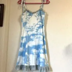 空柄　キャミワンピ