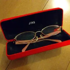 JINSメガネ コーラルピンク