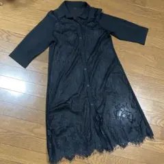 美品　Lascolinas ラスコリナス　シースルーカーディガン