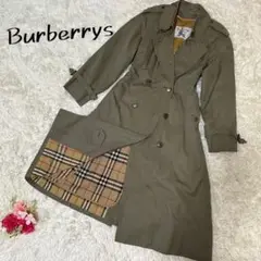 ✨美品✨バーバリー ロングトレンチコート ノバチェック ウールライナー付 白タグ
