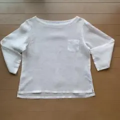 無印良品　リネンシャツ　ホワイト　Sサイズ　七分袖