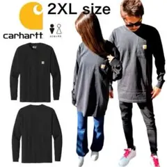 カーハート CARHARTT 長袖Tシャツ トップス K126 ブラック 2XL
