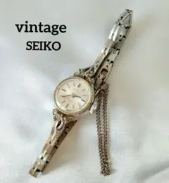 最終価格　SEIKO ヴィンテージ　WGP 手巻き時計 シルバー
