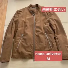 未使用に近い　シングルライダースジャケット　キャメル色　M