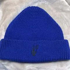 【美品】OFF-WHITE オフホワイトBeanie ニット帽 タグ付き Off-White(オフホワイト) ニットキャップ・ビーニー(メンズ