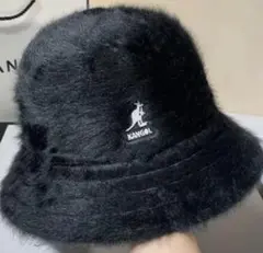 【即発送‼️】カンゴール ファーハット ブラック バケットハット KANGOL