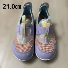 【美品】moonstar Carrot キッズスリッポンスニーカー　21㎝