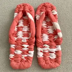 布ぞうり 23.5㎝〜24.5㎝ ハンドメイド布草履