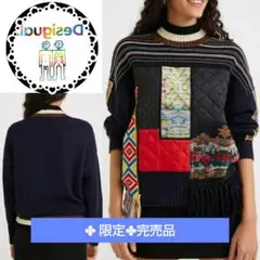 Desigual ✤ 限定✤完売品 多彩パッチワークニット