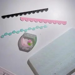 #0267シリコンモールド　デコパーツ　レース　トレカケース　レンジ