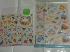 ポケモン☆PETシール くったり ピカチュウ イーブイ ブラッキー ニンフィア
