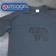 OUTDOOR PRODUCTS グレー クマ Tシャツ Lサイズ