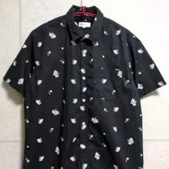 GAP ギャップ ブラック 花柄 半袖シャツ