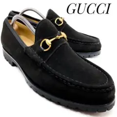 【未使用・展示品】GUCCI グッチ スウェード ホースビットローファー