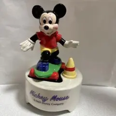 ミッキーマウス オルゴール (残り1点) ディズニー スモールワールド 陶器